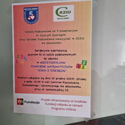 PODSUMOWANIE MIĘDZYSZKOLNEGO KONKURSU MATEMATYCZNEGO „JEDEN Z DZIESIĘCIU”